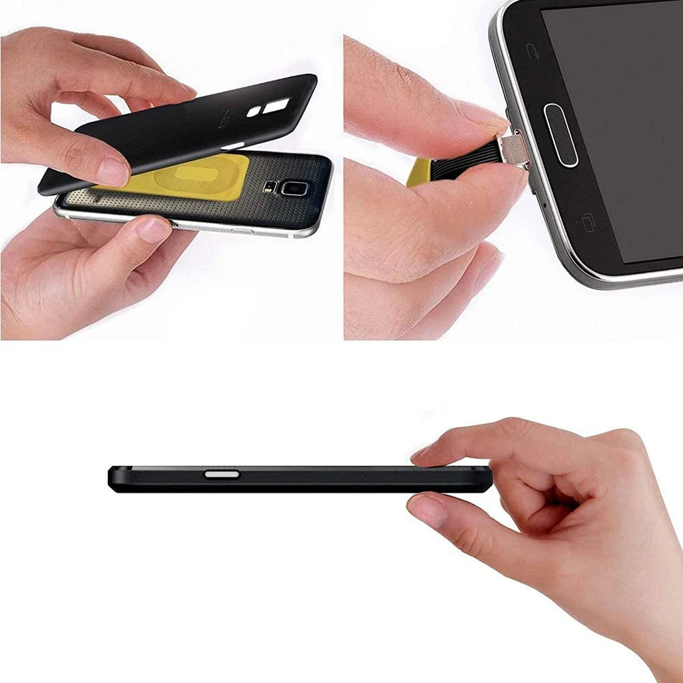 Type C Micro USB Universal Wireless Charging Receiver for Samsung Redmi Note iPhone 5S  6 7 SE Android Wireless Charger Adapter