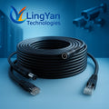 BNC Video + DC Power Extension Cable 5-50M | Outdoor 2-in-1 Coax Cable for CCTV DVR AHD TVI CVI Camera System