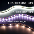 4IN1 Addressable WS2812 SK6812 Pixel LED Strip 5050 RGB RGBW DC5V 12V 30/60/144LEDs  Digital LED Pixel Strip White/Black PCB