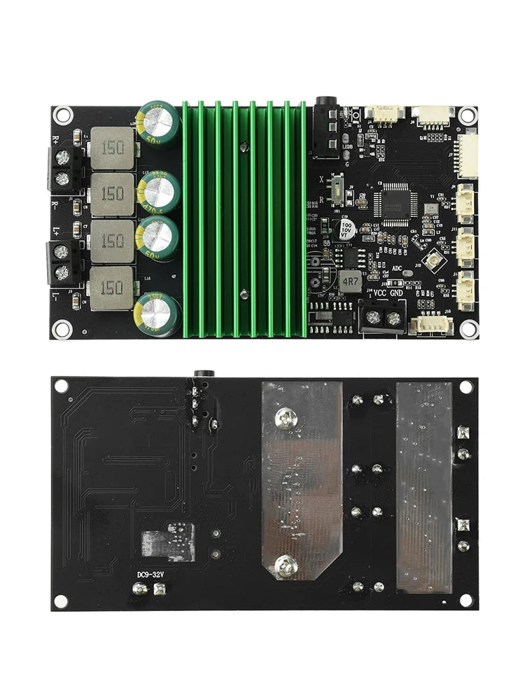 2X150W Bluetooth BT Amplifier Board Bass Enhancement EQ Adjustment Audio Amplifier Module with APP Tuning for DIY Car Audio