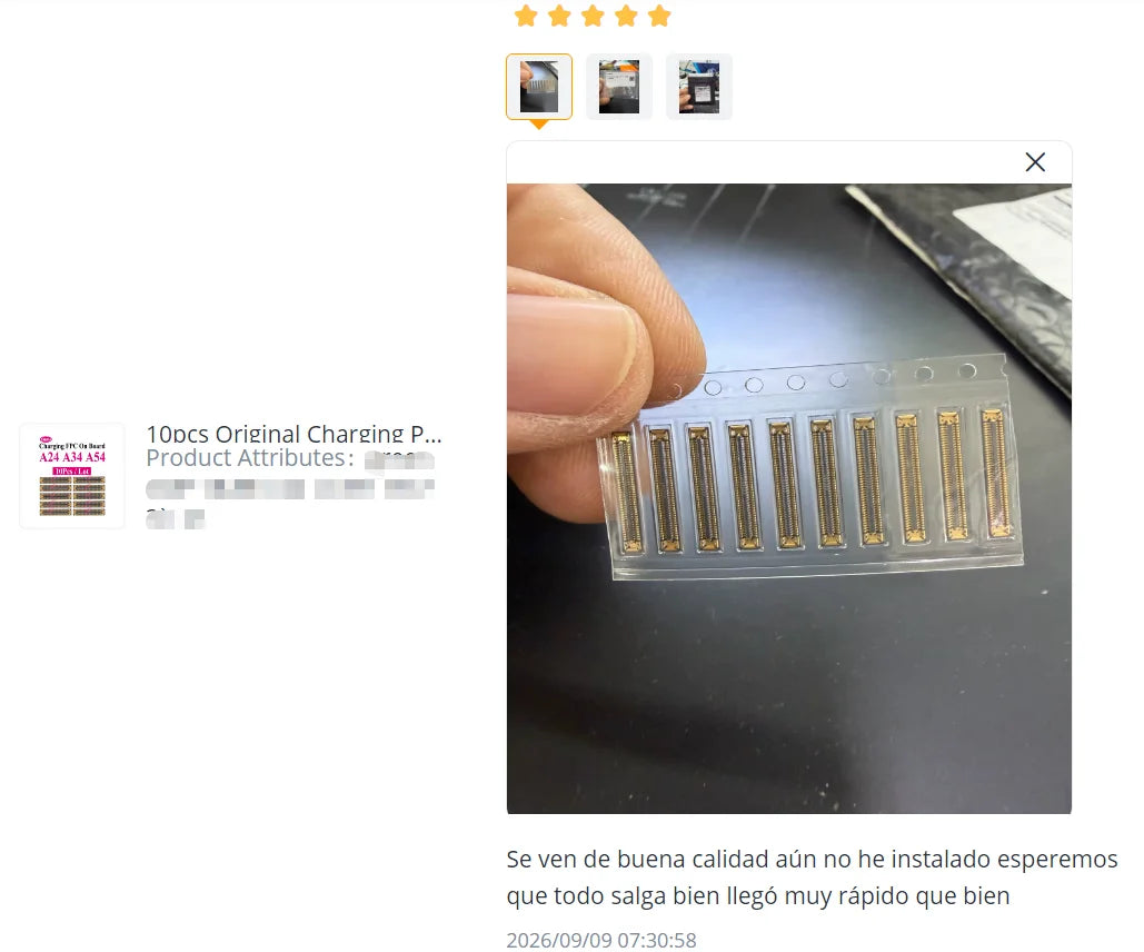 10pcs Original Charging Port FPC Connector For Samsung A04 A05 A14 A15 A24 A25 A34 A35 A52 A53 A54 A55 Mainboard Flex Clip