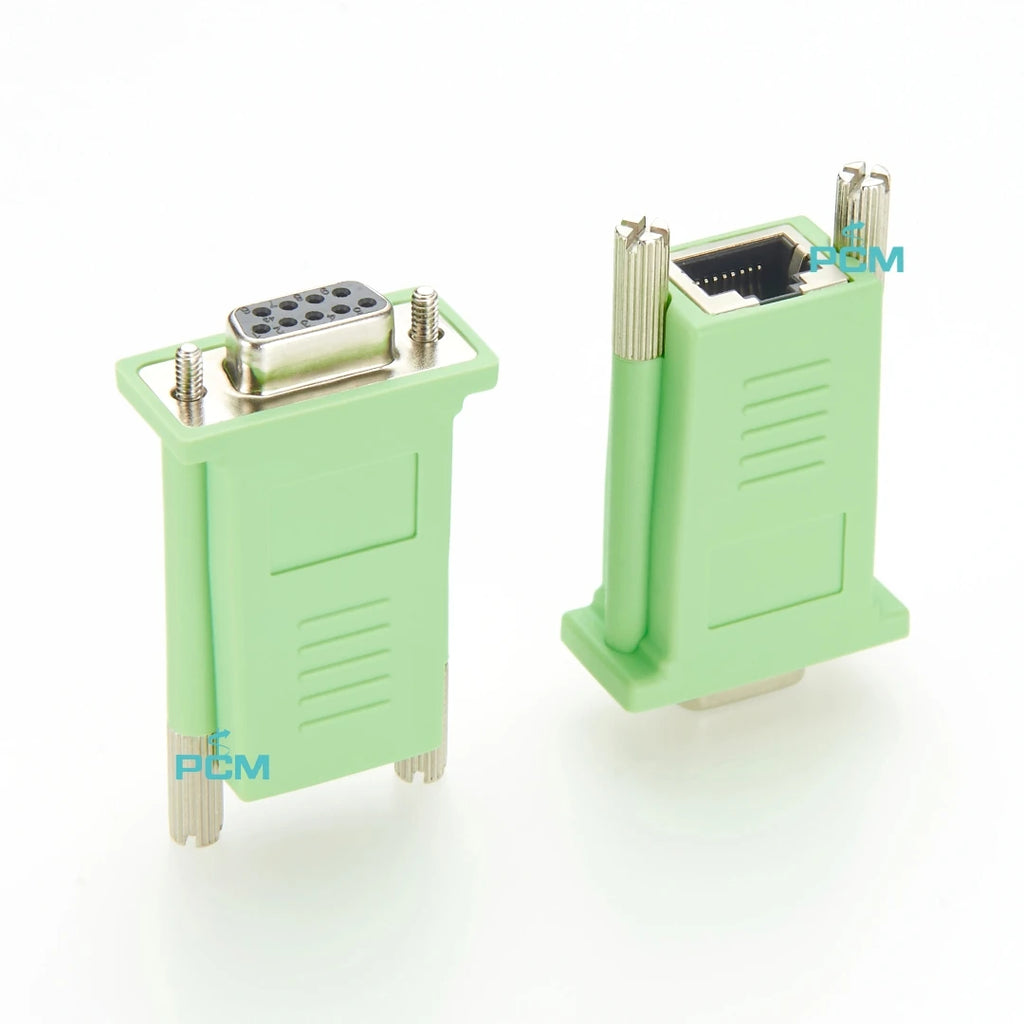DB9 to RJ45 Female Socket Jack Console Adapter Connector Cable Cisco Compatible CAB-9AS-FDTE for RS232 Terminal POS Modem