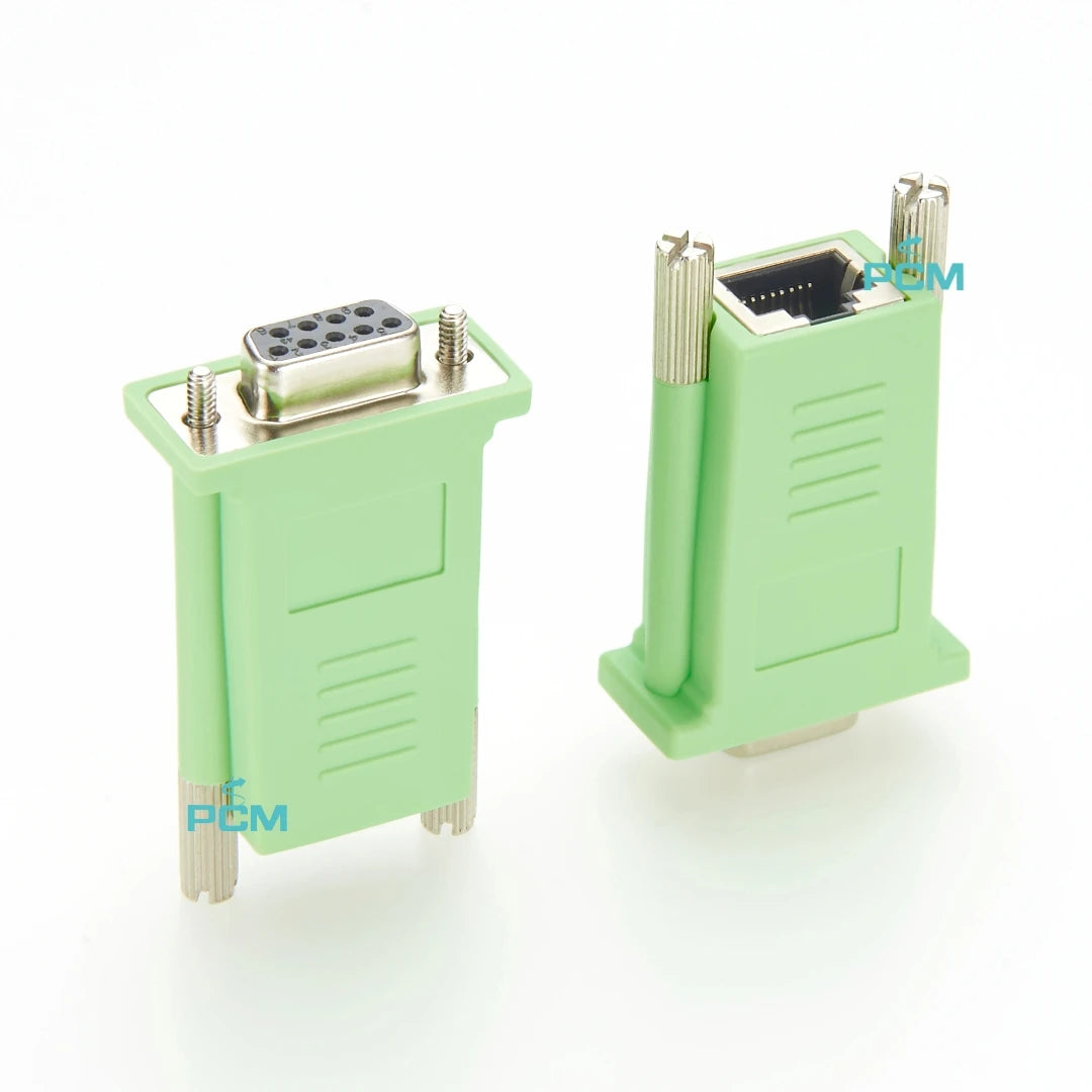 DB9 to RJ45 Female Socket Jack Console Adapter Connector Cable Cisco Compatible CAB-9AS-FDTE for RS232 Terminal POS Modem