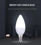 6Pcs  led Light bulb E14 E27 LED Lamp Indoor Warm Cold White Light 3W 6W 9W 12W 15W 220V LED Candle Bulb Home Decor Chandelier