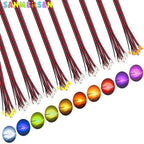 0402 0603 SMD Lamp Wired Micro Led Pre-Soldered Micro Litz Wired Chip 30cm 3V Railway Model Scenes 50pcs/Lot