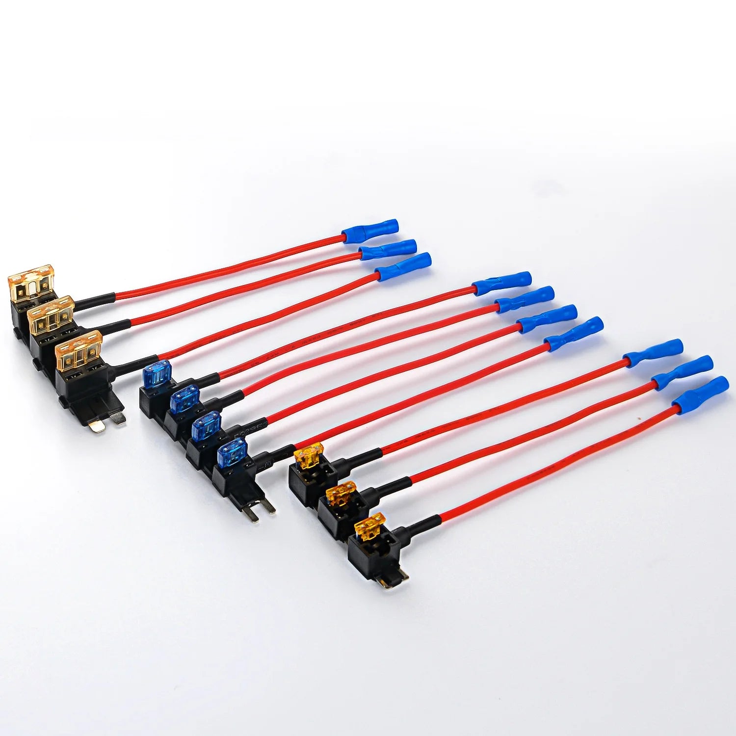 Nilight Automotive Fuse Tap Kit, Car Fuse Adapter Assortment Set, Add-A-Circuit Fuse Holder with Wire and Fuse, Automotive Electrical Accessories for Car Truck SUV, 10PCS/12PCS Combo Set