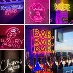 Custom Neon Sign Private Dimmable LED Light for Family Birthday Bar Wedding Party Company Business Logo Neon Sign Night Lights