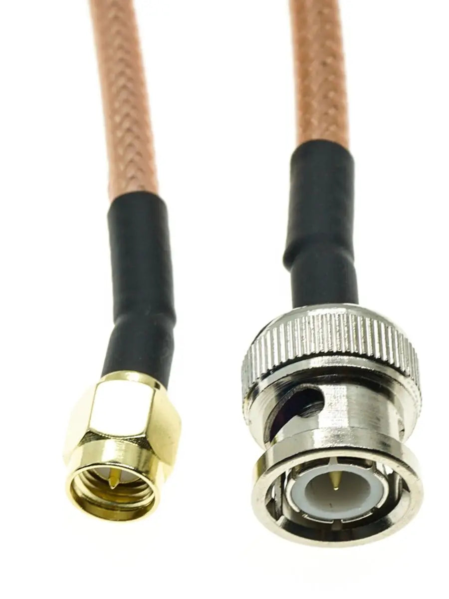 RG400 Cable SMA Male to BNC Male Plug Crimp Connector Lot RF Coax Pigtail Coaxial Jumper 50ohm Double Shield