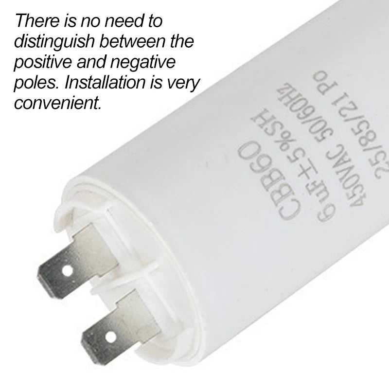 CBB60 Washing Machine Pump Starting Capacitor:4uf,5uf,6uf,8uf,10uf,12uf,14uf,15uf,20uf,25uf,30uf,35uf,40uf,45uf,50uf,60uf 450VAC