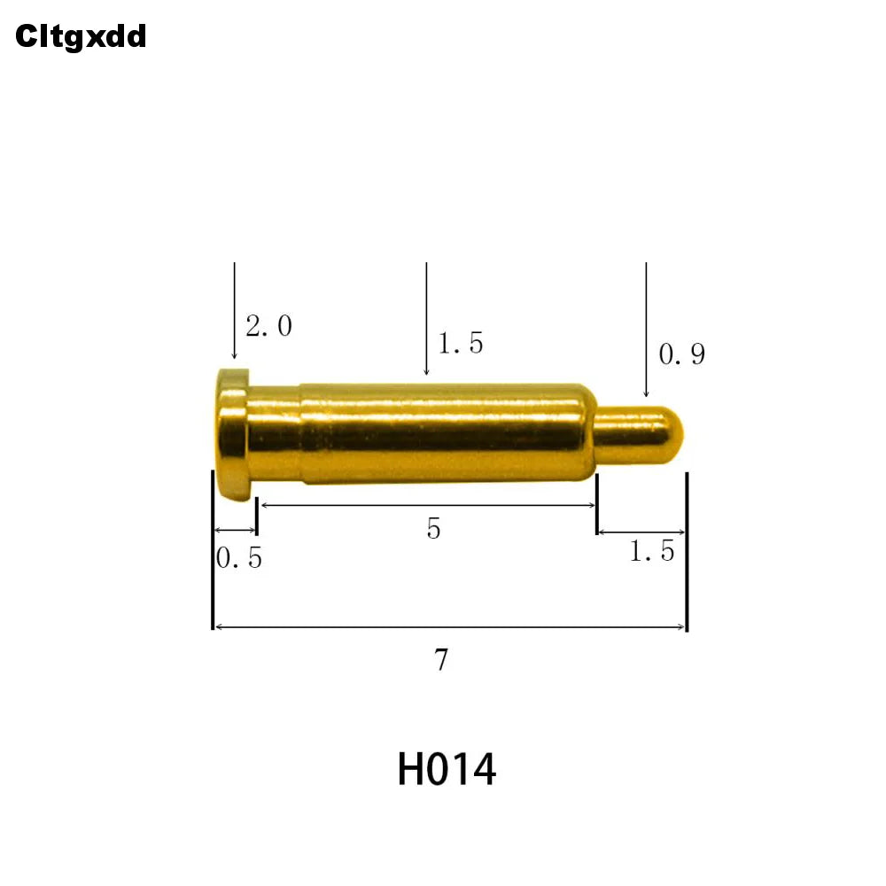 5pcs Pogo Pin Connector Pogopin Battery Spring Loaded Contact SMD Needle PCB 2 3 4 5 6 7 8 9 10 12 14 MM Test Probe H021 - H040