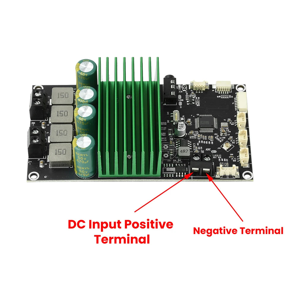 2X150W Bluetooth BT Amplifier Board Bass Enhancement EQ Adjustment Audio Amplifier Module with APP Tuning for DIY Car Audio