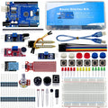 Electronic Basic Starter Kit for arduino Uno R3, Sound sensor, Water level, DHT11, LED,400hole Breadboard, Dupont, Atmelmage328P