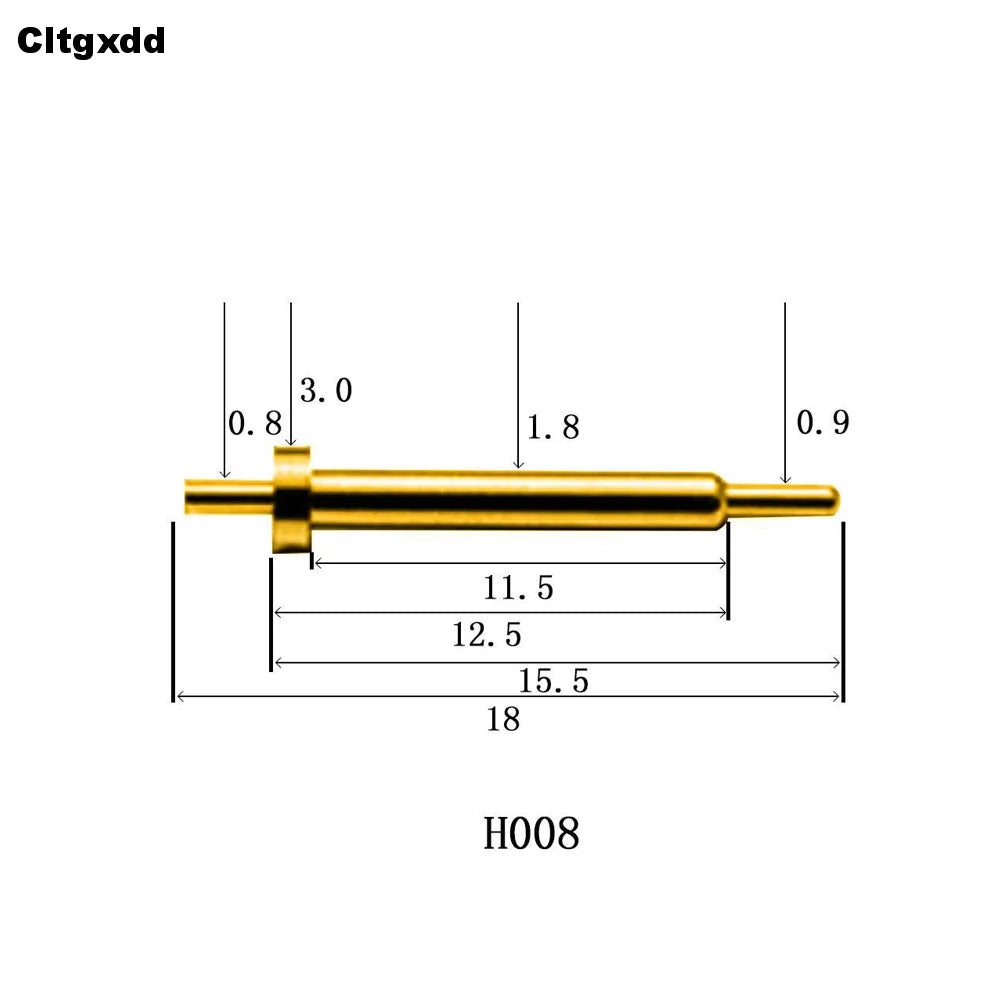 5pcs Pogo Pin Connector Pogopin Battery Spring Loaded Contact SMD Needle PCB 2 3 4 5 6 7 8 9 10 12 14 MM Test Probe H021 - H040