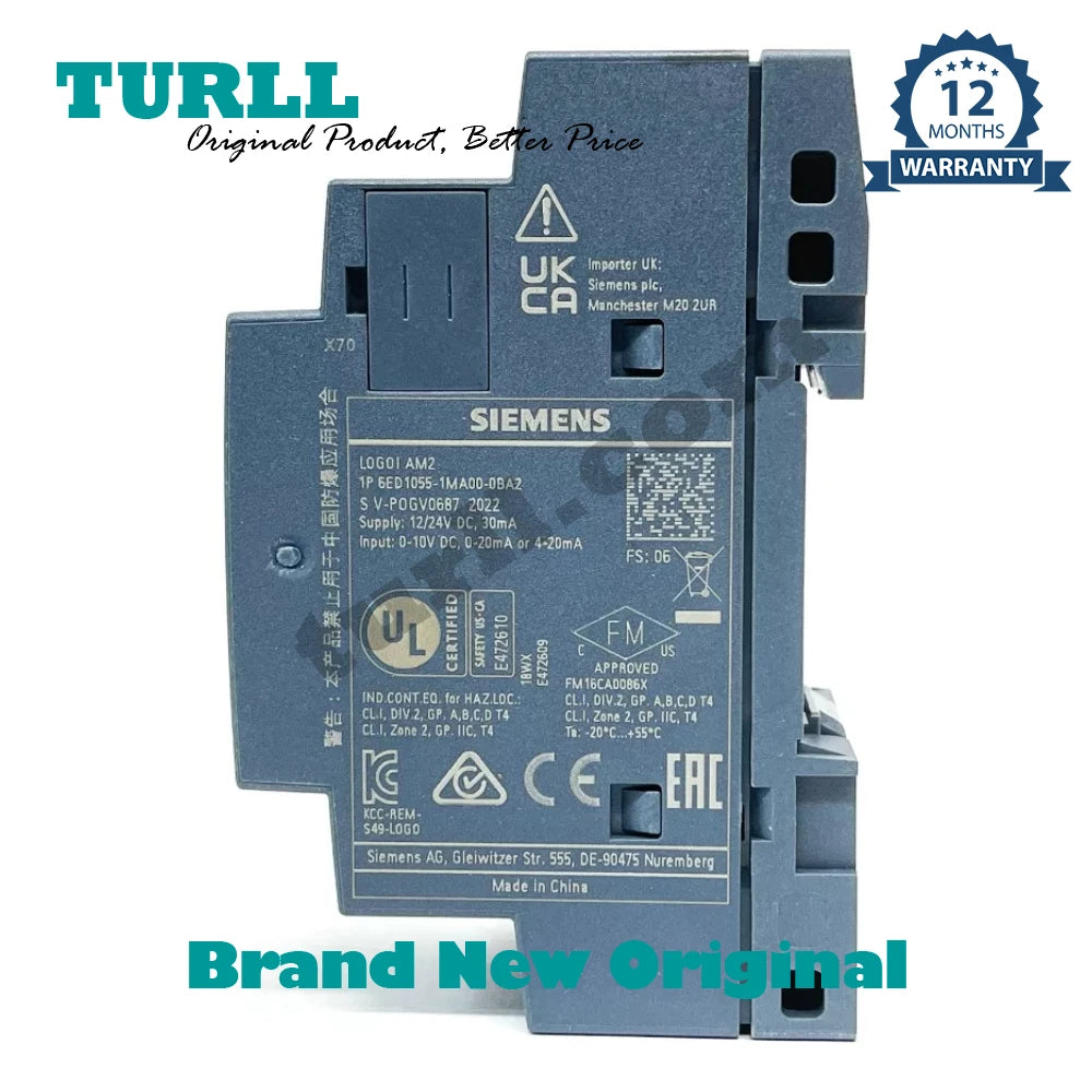 6ED1055-1MA00-0BA2 6ED10551MA000BA2 6ED1055 1MD00 1MM00 1CB00 1HB00 1FB00 1MB00 AM2 Original Brand New SIEMENS LOGO!