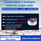 Toroidal Power Transformers, 10-10000W, Customizable According to Customer Requirements, Suitable for Audio Amplifiers.