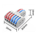 STONEGO Wire Fast Connector 2 In 4/6/8 Out Wire Splitter Terminal Compact Wiring Cable Connector