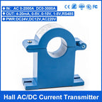 Split hall effect AC/DC current transmitter open loop current transducer sensor 4-20mA output 0-100A, 0-200A, 0-500A, 0-1000A