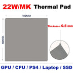 22W/mk 3.0mm Heat Conducting Thermal Pad Computer Laptop GPU VGA Card CPU Heatsink Cooling Conductive Silicone Grease Sheet