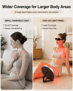 250 LED Red Light Therapy Panel 660nm 850nm Near Infrared Light 1:1 Dual Wavelength Full Body Lamp with Adjustable Stand Hands Free Home Wellness Skin Care Muscle Recovery Support for Back Neck Shoulder Legs Men Women Pets
