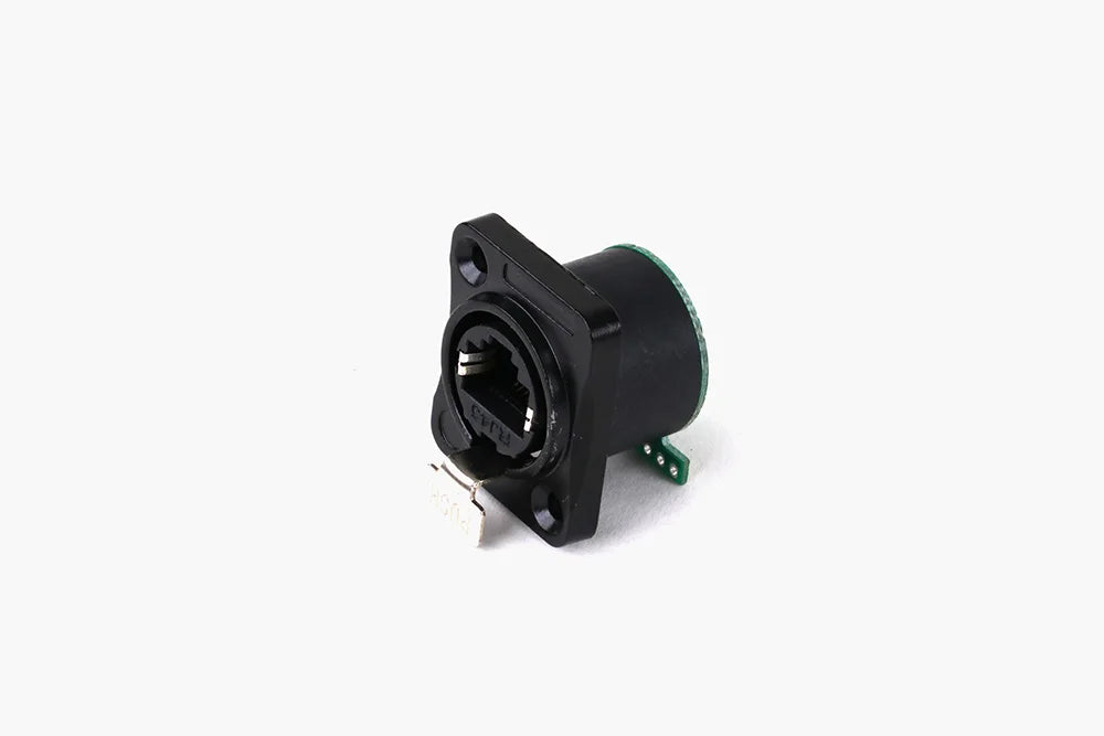 1pc D Type RJ45 Network 8P8C Female Panel Mount PCB Socket RJ45 CAT5/5E/6 Ethernet Extension Adapter Industrial RJ45 Connector