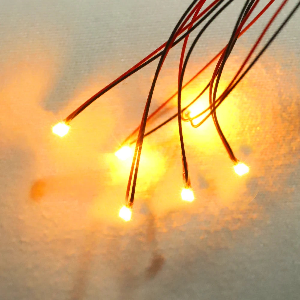 5pcs 3V Led 0805 Pre Wired SMD 7-Colors Flashing Lamp Model Toys for Ho N OO Diy Model Making/Cars Lighting/Sandtable Diorama