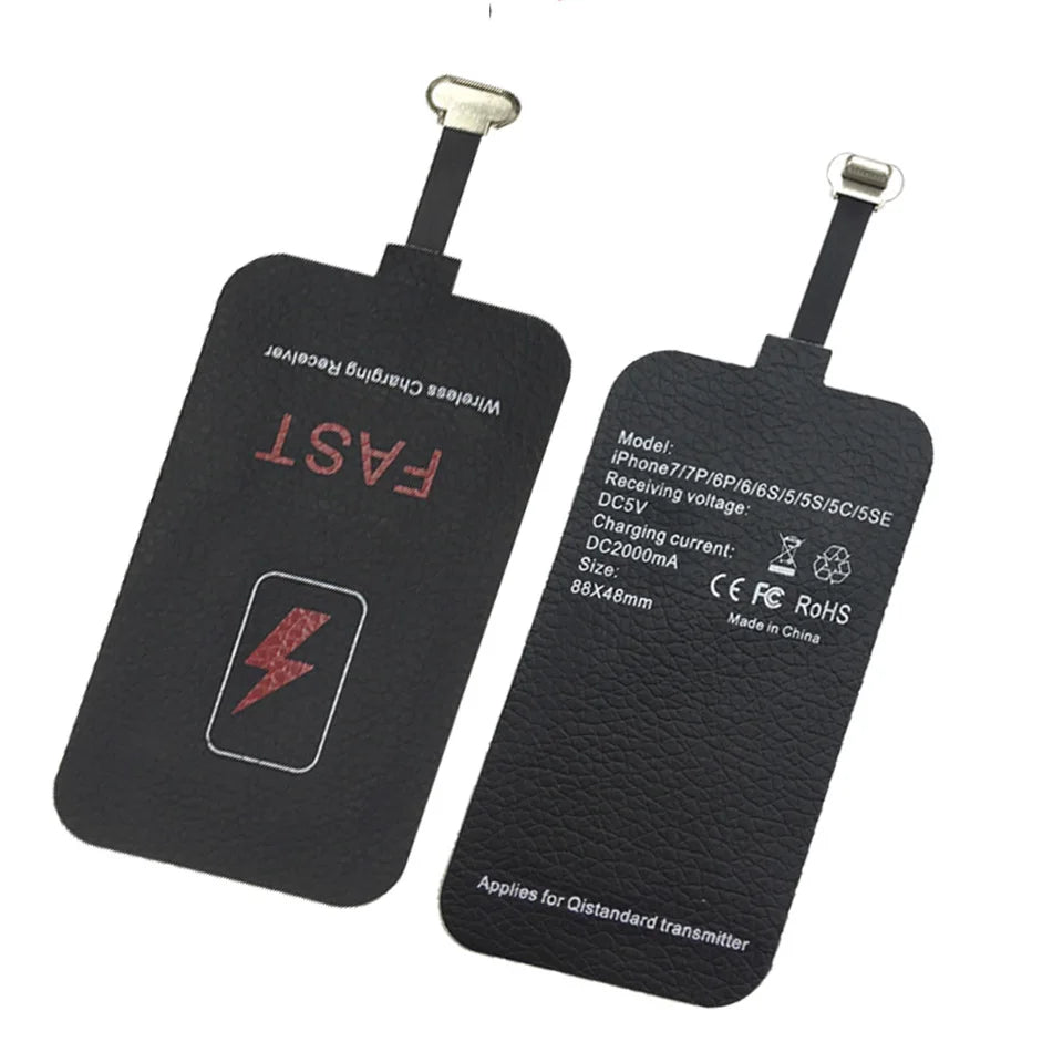 10W 5V Wireless Receiver Coil for IPhone5 6 7 Type C Universal Wireless Charging Adapter for Samsung Huawei Xiaomi