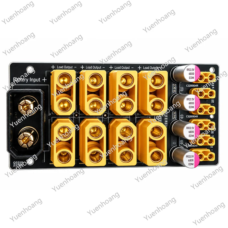 1PCS High Current QS8M Power Distribution Board Anti Interference Centralized Load Supply XT90 XT30 Multi Output PDB Module