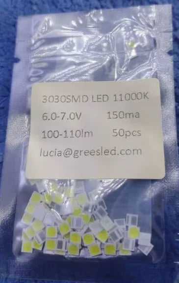 50PCS 100PCS Biggest LED Chip LED Backlight  3030 6 V 2W 1W 3V 1.5W Cool White Cold White For LCD TV Repair