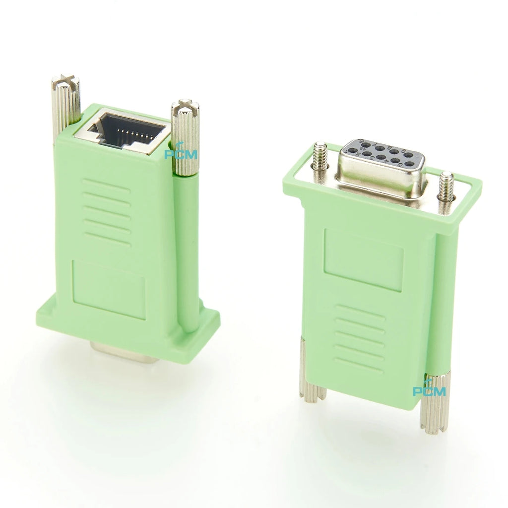 DB9 to RJ45 Female Socket Jack Console Adapter Connector Cable Cisco Compatible CAB-9AS-FDTE for RS232 Terminal POS Modem