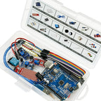 Electronic Basic Starter Kit for arduino Uno R3, Sound sensor, Water level, DHT11, LED,400hole Breadboard, Dupont, Atmelmage328P