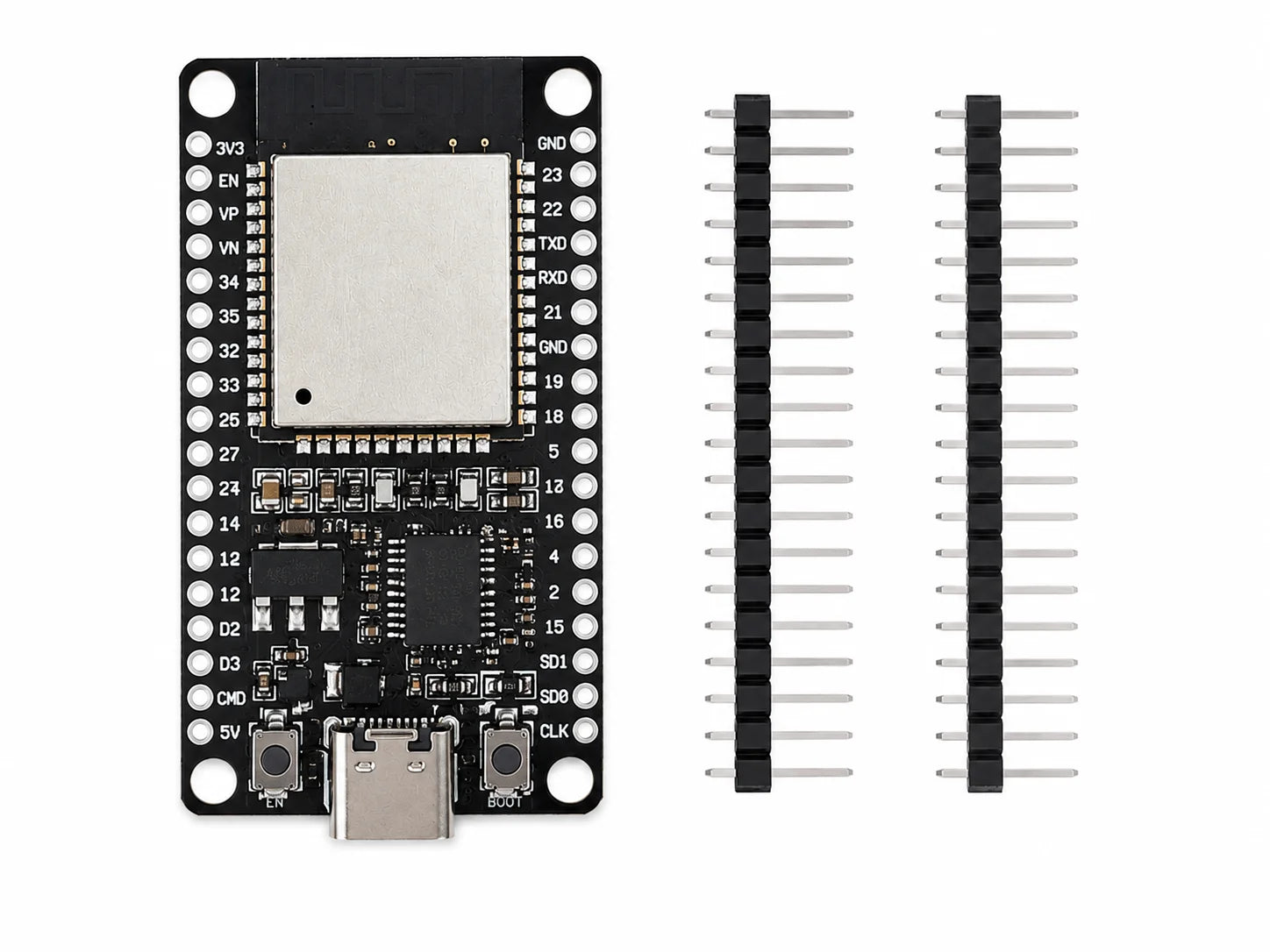 ESP32 Development Board Dual Core WiFi Bluetooth IoT Module ESP32-WROOM-32U 38 Pins CP2102 Type-C CH340 Micro USB NodeMCU