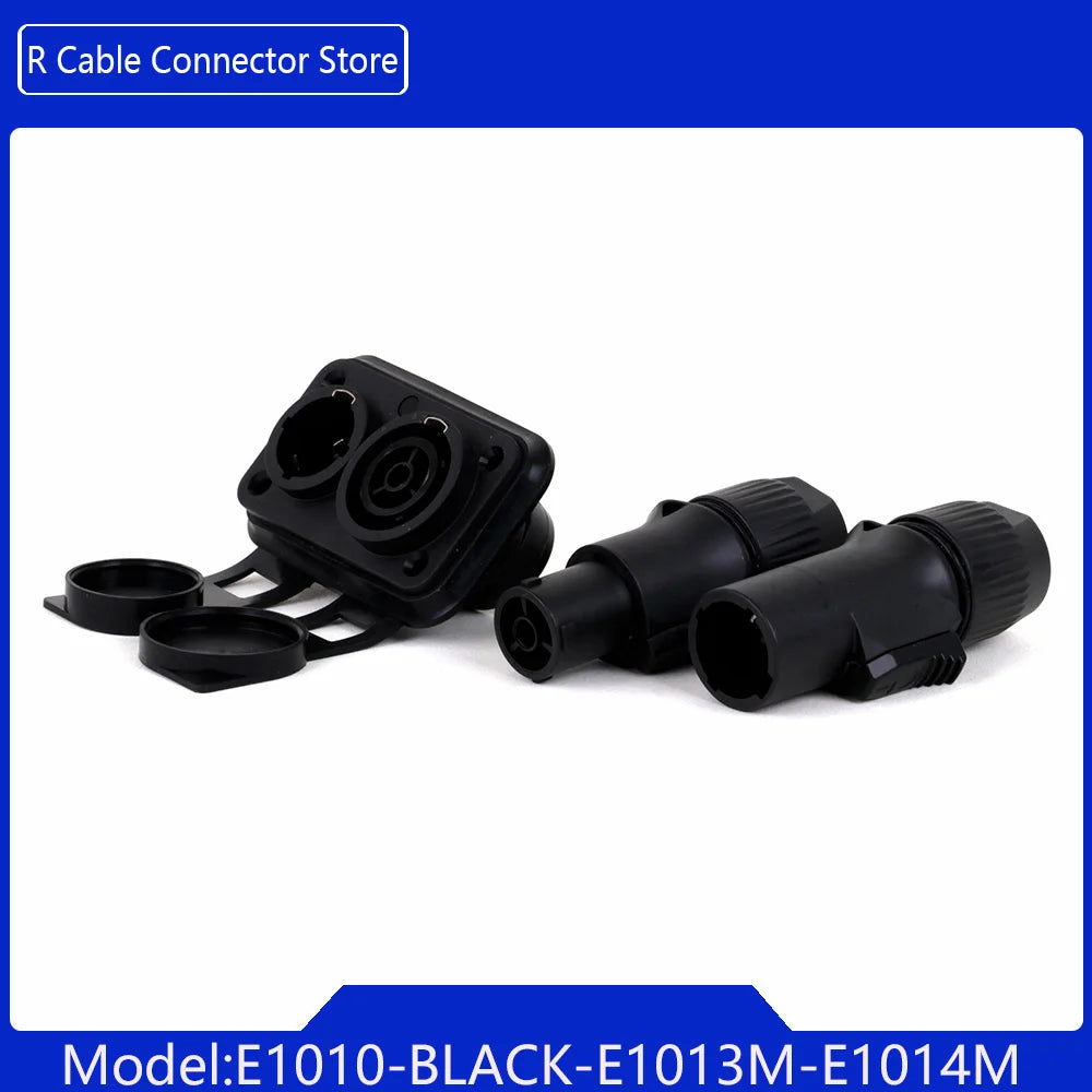 Waterproof True Locking 3Pin Powercon Male/Female Plug Connector In&Output NAC3FX-WP Coupler Panel Mount Chassis Socket Adapter