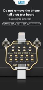 Mechanic T-824 No Disassembly Required Mobile Phone Tail Insertion Detector Digital Display Current Power Check Type-C Lightning