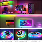 WS2812B WS2811 WS2815 WS2813 RGBIC LED Strip Lights 30/60/144 Pixels Per Meter Individually Addressable Smart Lights 5V/12V LED