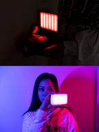 Ulanzi VL120 RGB Camera Light with Diffuser 2500-9000K CRI 95+ 3100mAh LED Video Light Panel for Camera Phone Photography Lights