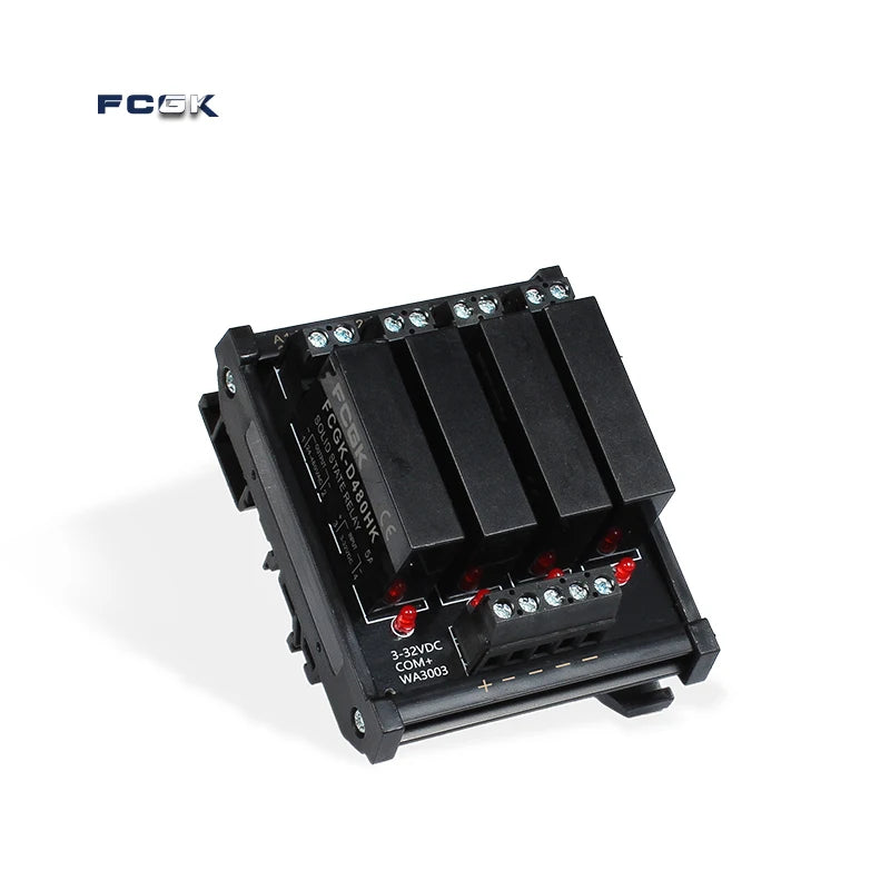 FCGK 1 2 4 6 8 Channel Solid State Relay Module PNP OR NPN Board 5V 12V 24V 32VDC PCB DC TO AC SSR Module