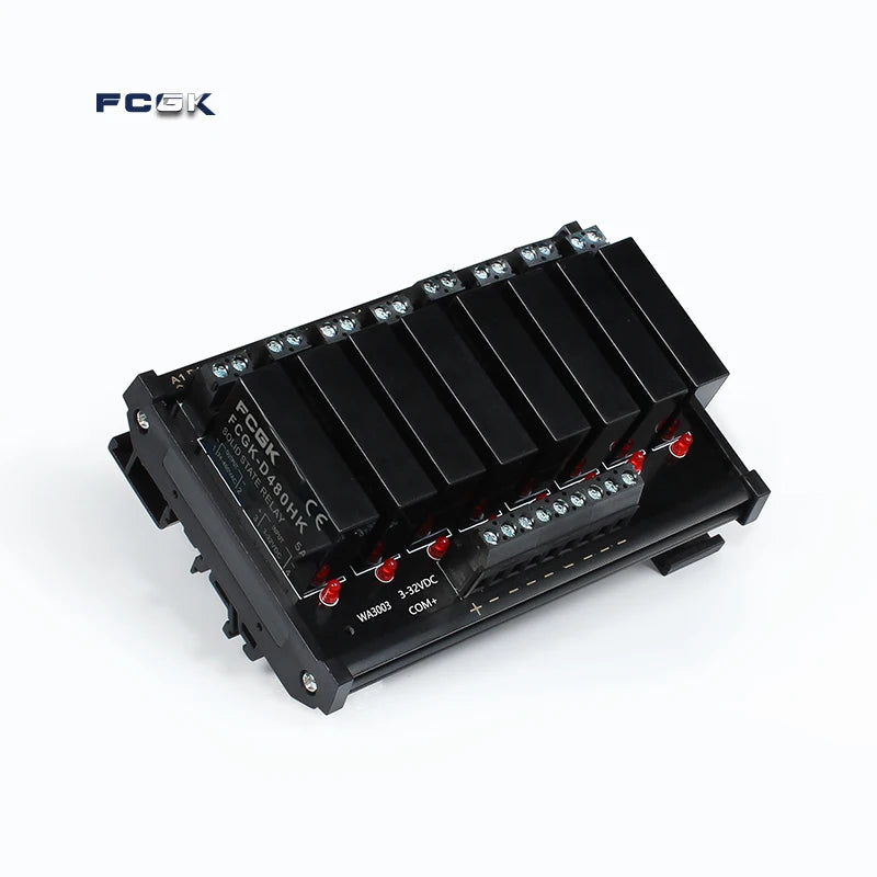 FCGK 1 2 4 6 8 Channel Solid State Relay Module PNP OR NPN Board 5V 12V 24V 32VDC PCB DC TO AC SSR Module