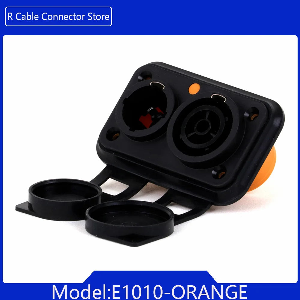 Waterproof True Locking 3Pin Powercon Male/Female Plug Connector In&Output NAC3FX-WP Coupler Panel Mount Chassis Socket Adapter