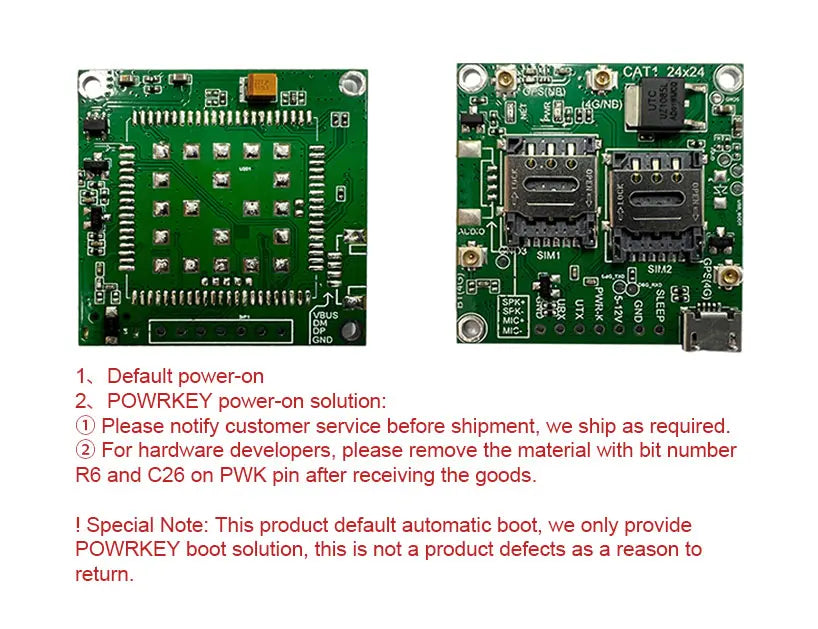 SIMCOM A7670E-LASE  4G Cat 1 with GSM GPS Module development Core Board A7670E TTL  Serial Port Mirco USB Voice