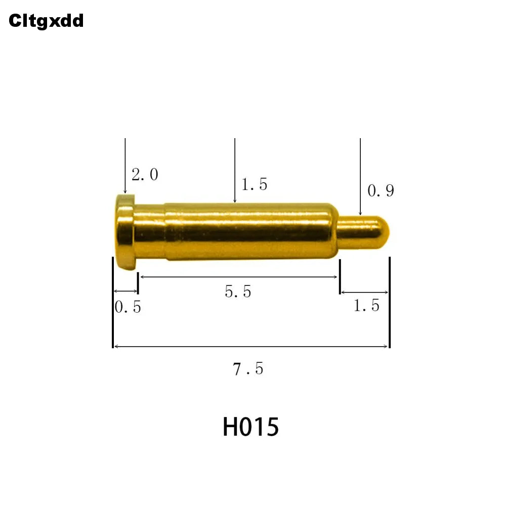 5pcs Pogo Pin Connector Pogopin Battery Spring Loaded Contact SMD Needle PCB 2 3 4 5 6 7 8 9 10 12 14 MM Test Probe H021 - H040