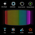 LED Matrix Pixel Panel, Scrolling Bright Advertising LED Signs, Flexible USB 5V LED Car Sign Bluetooth App Control