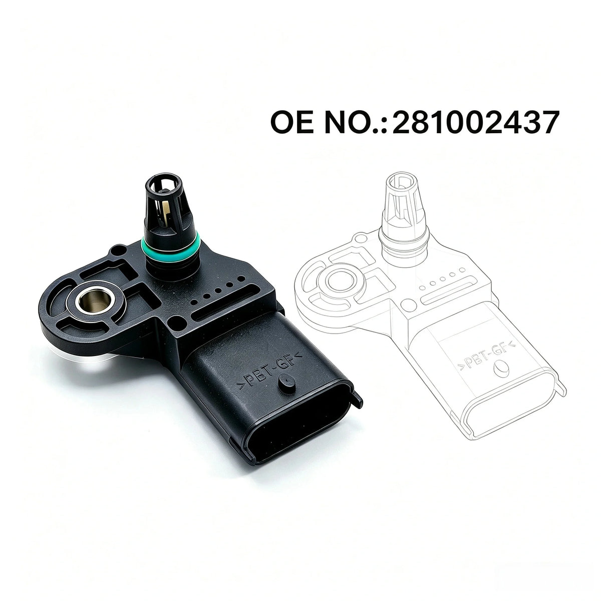 Manifold Absolute Pressure MAP Sensor 0281002437 55568175 For Opel Astra H J Insignia Zafira B C Chevrolet Cruze Orlando 04-15