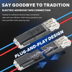 80PCS Plug-In Quick Wire Connectors Reusable Terminal Block Set, Lever Lock Electrical Cable Connectors, 30x 1-Pin & 50x 2-Pin Splicing Connectors for Solid & Stranded Wires, DIY Home Wiring
