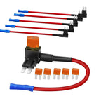 Micro2 Fuse Taps - Upgraded RV Camper Inline Fuse Tap, 12V ATR Add-a-Circuit Blade Fuse Tap Adapter with 5 Amp Micro2 Fuse