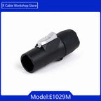 1pc 3Pins Male Powercon Power Supply Plug Industrial Audio LED Large Screen Lighting PA66 Material IP65 Grade