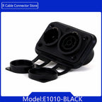 Waterproof True Locking 3Pin Powercon Male/Female Plug Connector In&Output NAC3FX-WP Coupler Panel Mount Chassis Socket Adapter