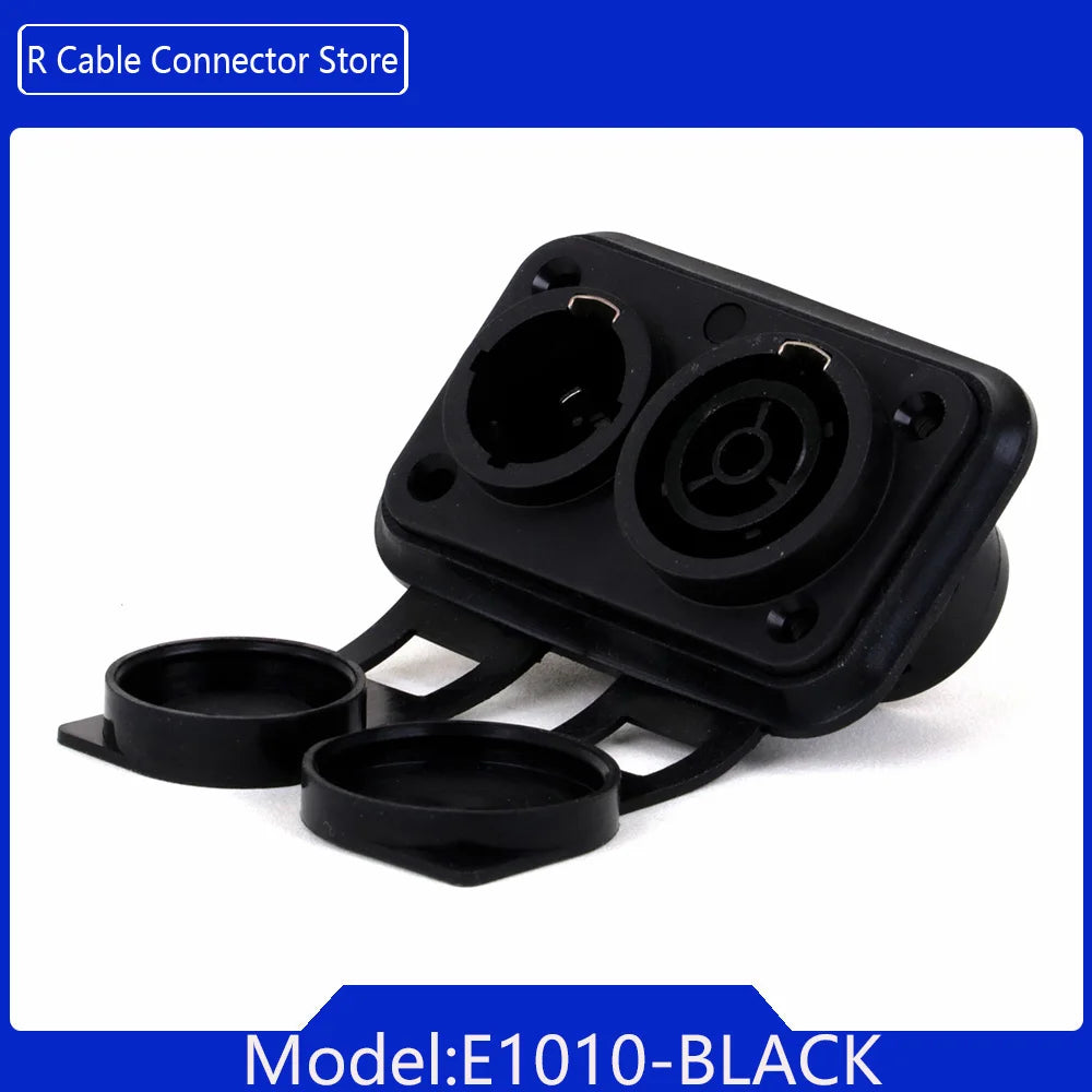 Waterproof True Locking 3Pin Powercon Male/Female Plug Connector In&Output NAC3FX-WP Coupler Panel Mount Chassis Socket Adapter