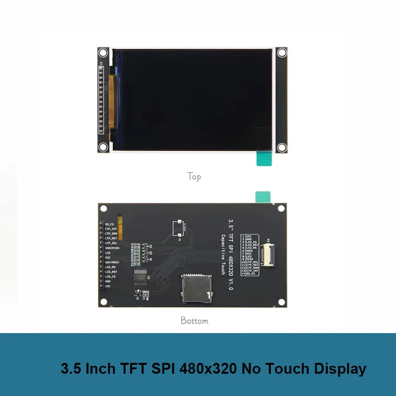 3.5 Inch IPS LCD Module TFT SPI Capacitive Touchscreen Display 3.5" 480x320 ST7796 Screen for Mega2560/C51/STM32/ESP32/Arduino