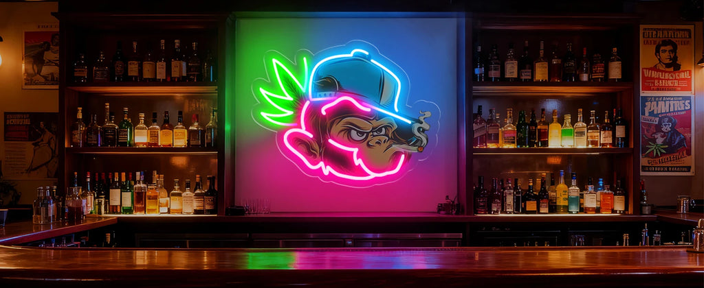 Wakklia Custom Logo Neon Sign, UV Printed Store Neon Sign Customizable Large, Custom LED Logo Sign, Images Print Customized for