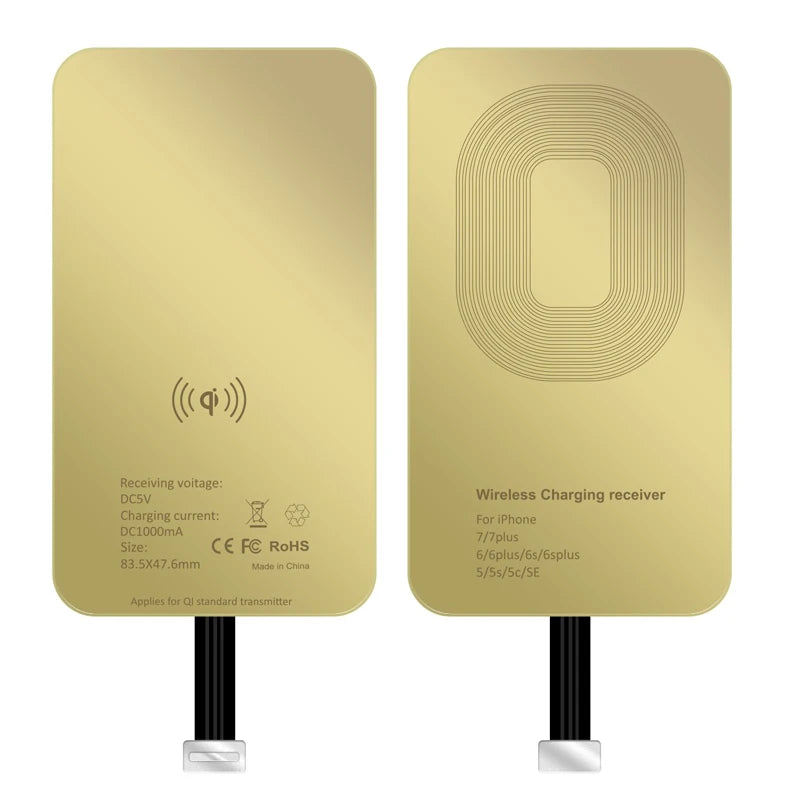 Type C Micro USB Universal Wireless Charging Receiver for Samsung Redmi Note iPhone 5S  6 7 SE Android Wireless Charger Adapter
